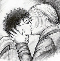 Elan and Rafa kissing under fireworks Elan and Rafa kissing under fireworks